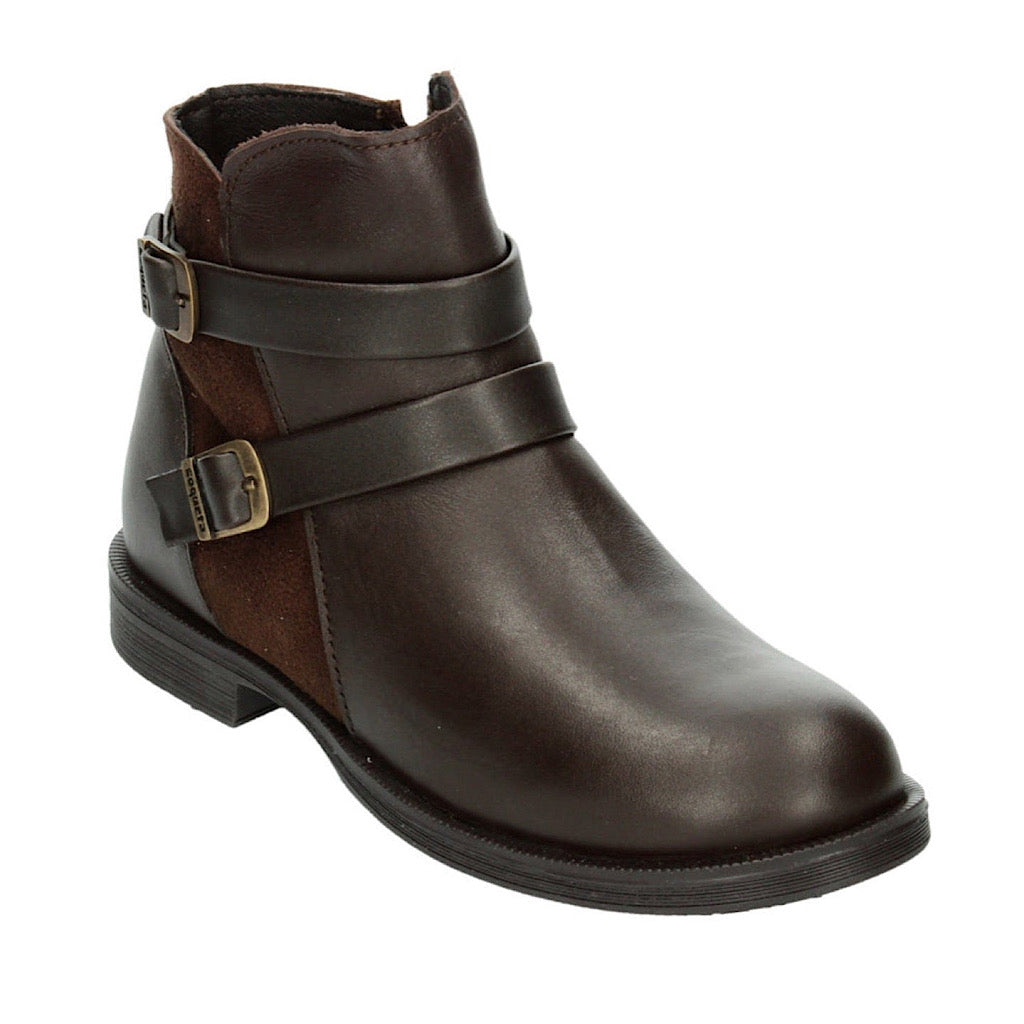 Botín café doble hebilla niña Coqueta - JORHELITOS - JORHELITOS