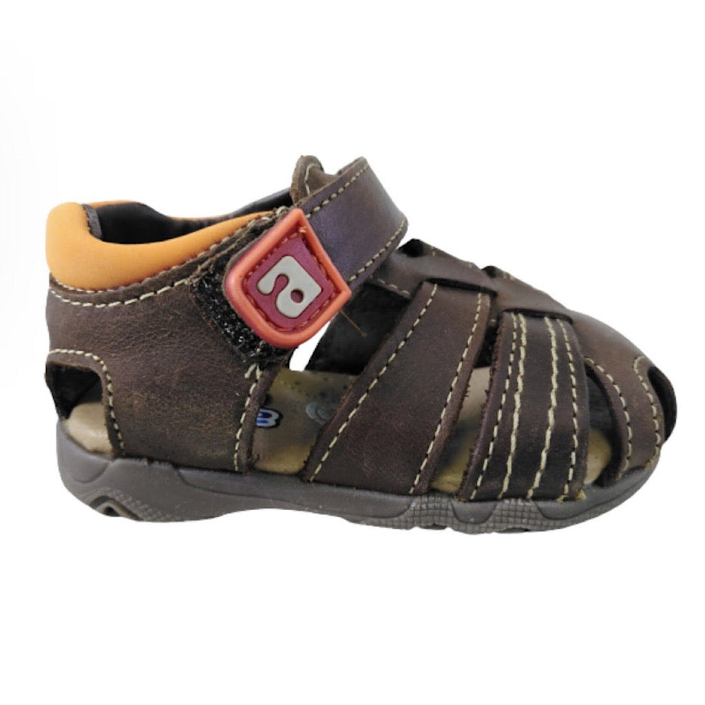 Huarache café claro para bebito Audaz - JORHELITOS - JORHELITOS