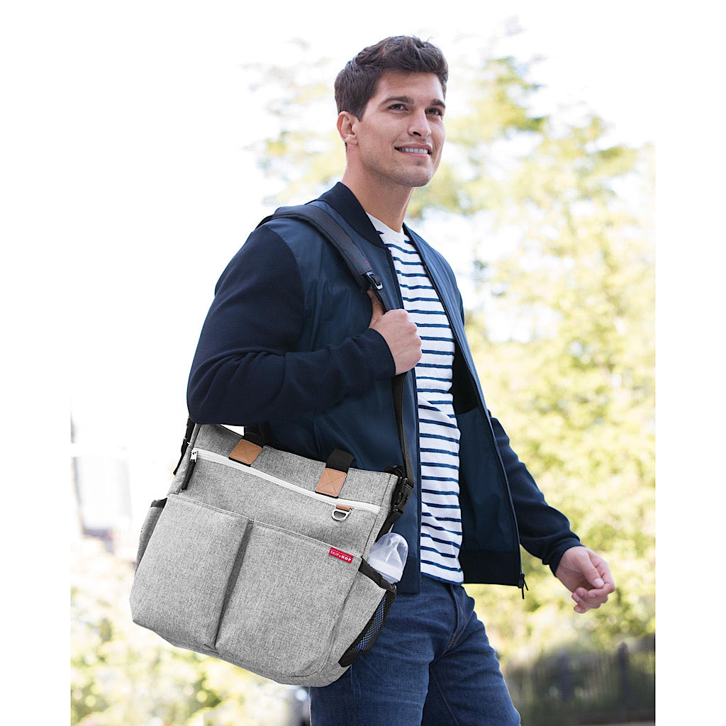 Mochila pañalera Skip Hop duo color gris - JORHELITOS - JORHELITOS