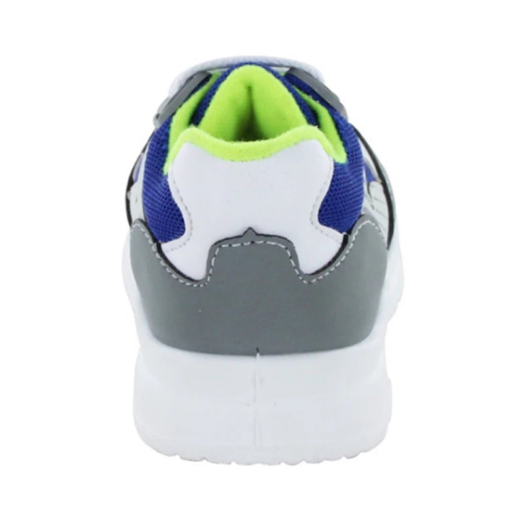 Tenis gris con azul niño Audaz - JORHELITOS - JORHELITOS