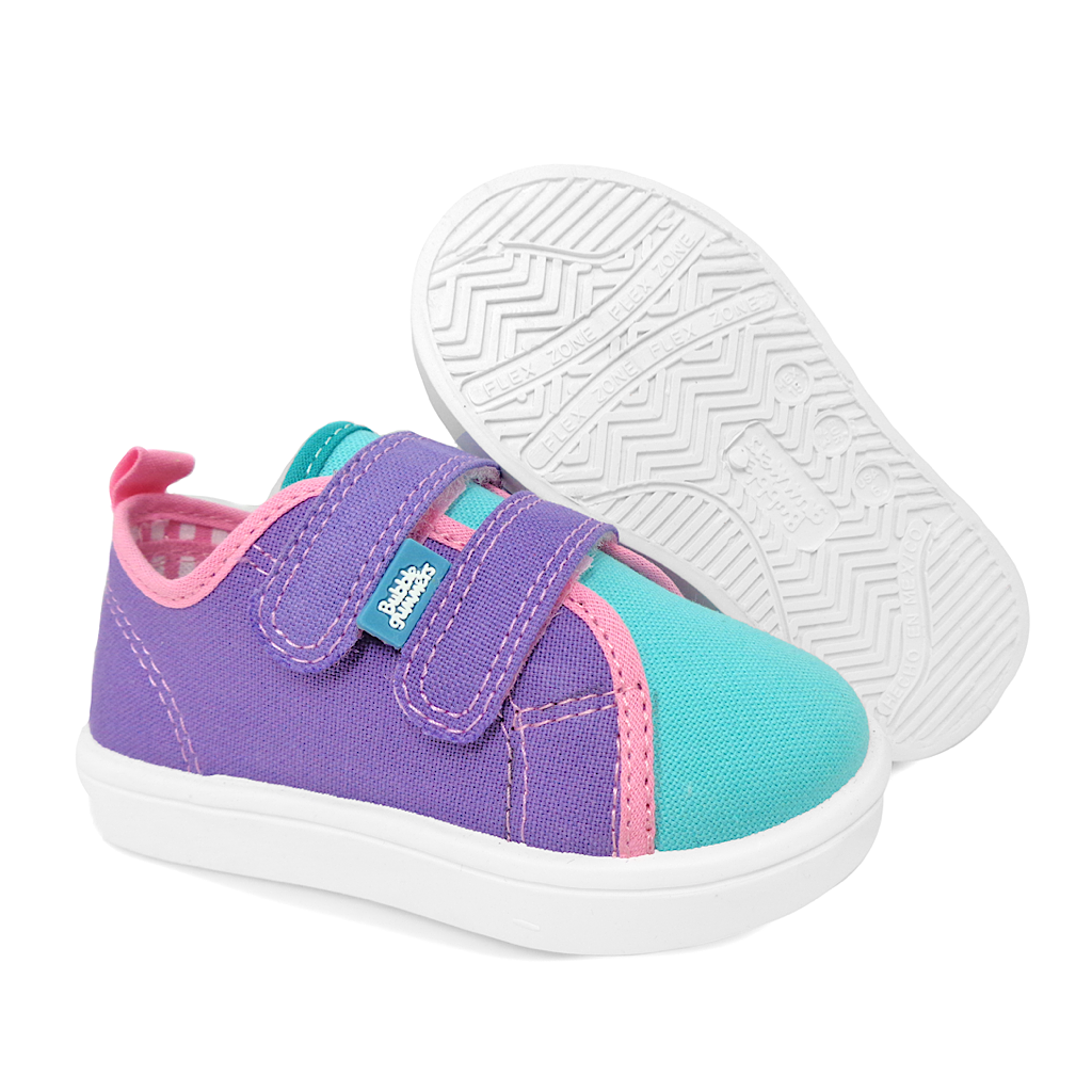 Tenis Bubble Gummers Macky lila menta para niña - JORHELITOS - JORHELITOS