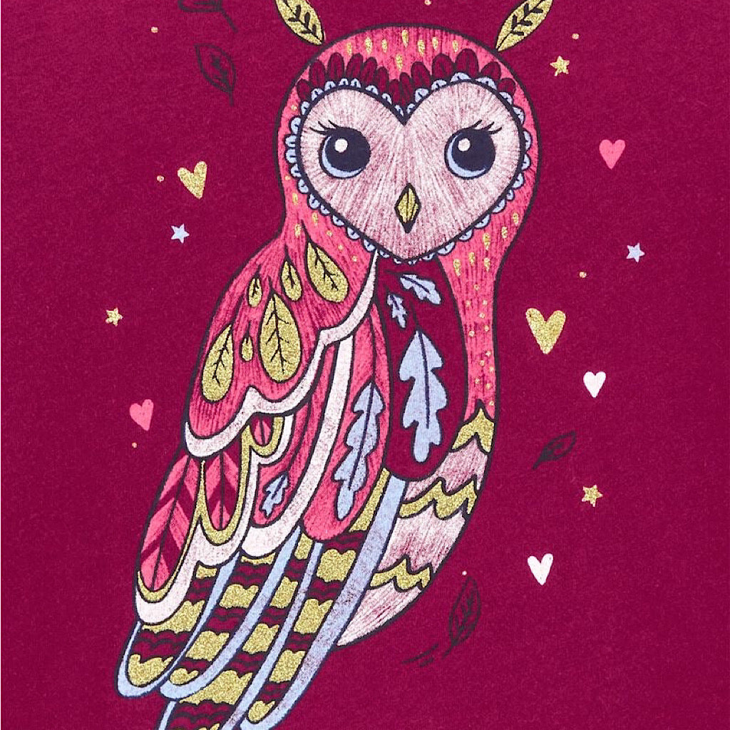 Blusa Carter’s manga larga estampado lechuza para niña - JORHELITOS - JORHELITOS