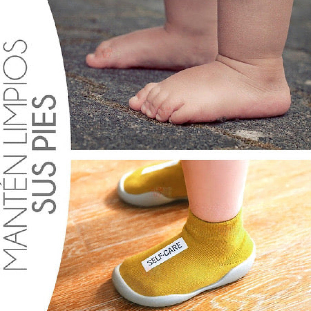 Zapato calcetín antideslizante color mostaza - JORHELITOS - JORHELITOS