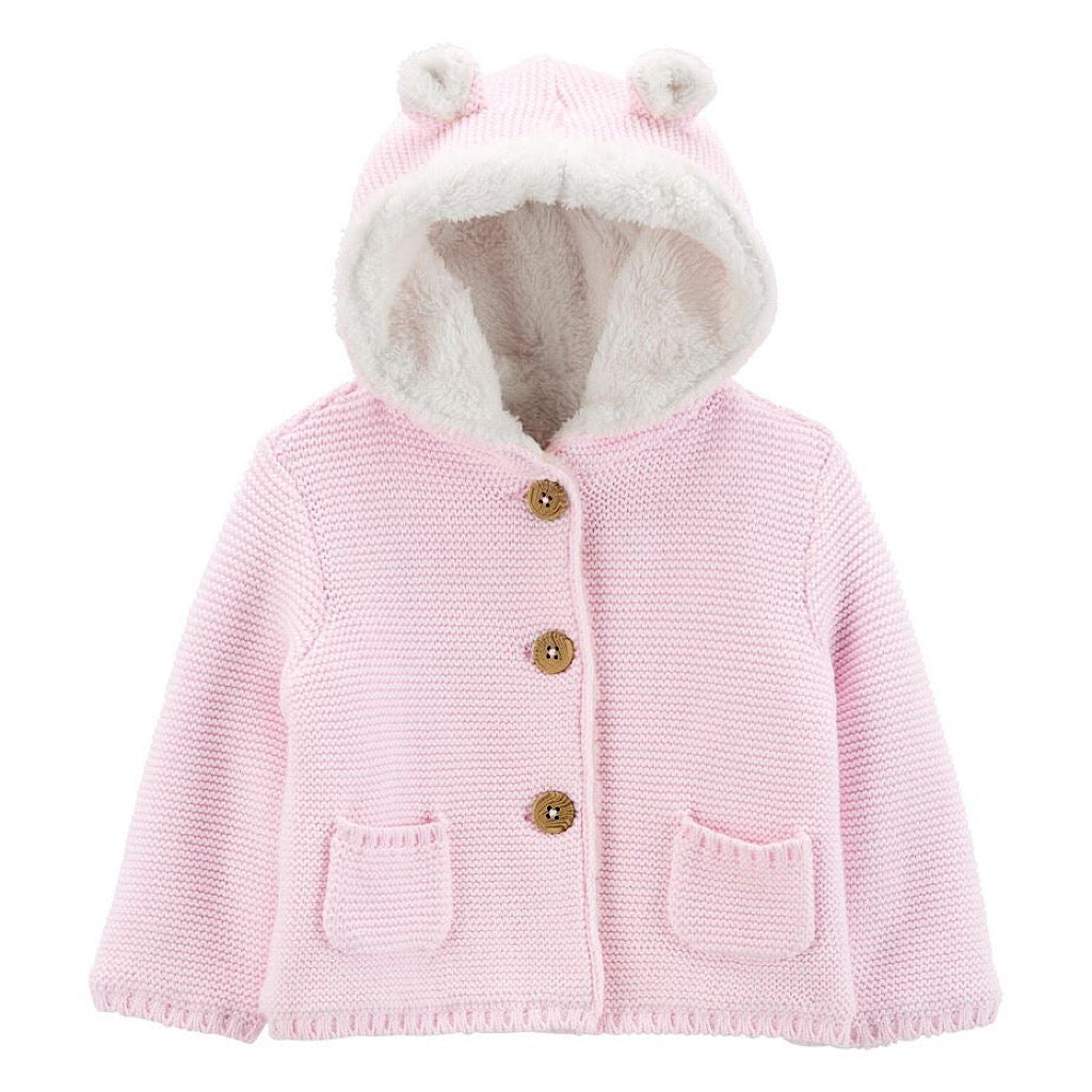 Suéter Carter’s con botones y capucha niña - JORHELITOS - JORHELITOS