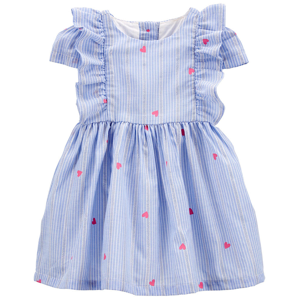 Vestido Oshkosh azul de corazones - JORHELITOS - JORHELITOS