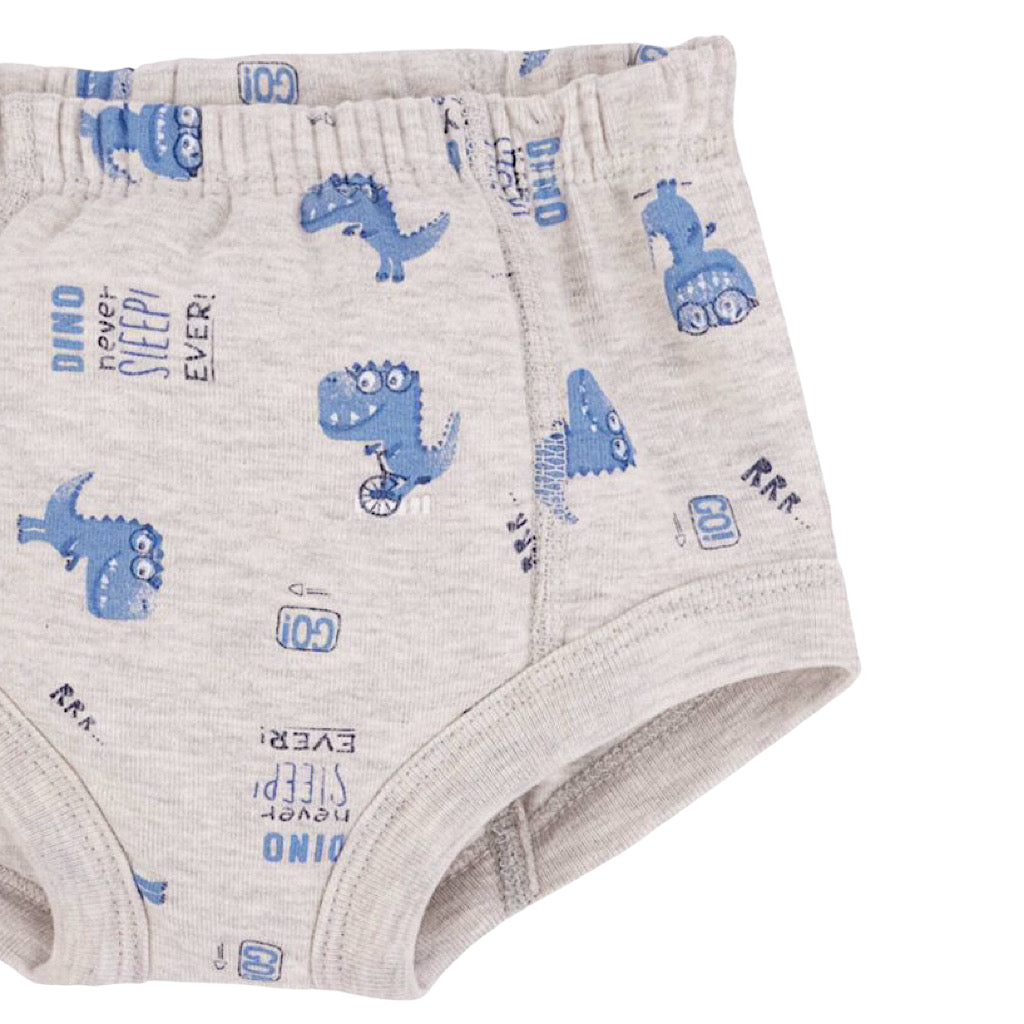 Calzón entrenador Baby Creysi gris dinosaurios para niño - JORHELITOS - JORHELITOS