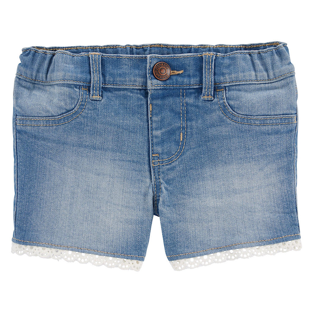 Short de mezclilla Oshkosh para niña preescolar - JORHELITOS - JORHELITOS