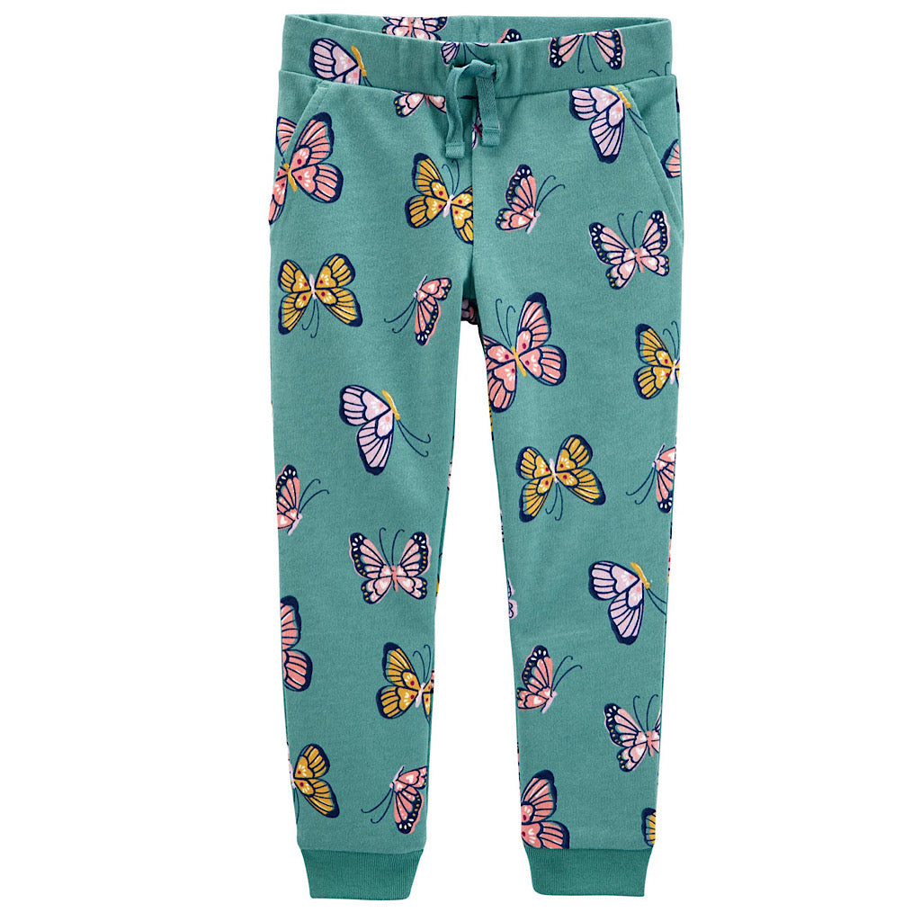 Pants jogger Carter’s estampado mariposas para niña - JORHELITOS - JORHELITOS